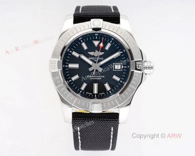 BLS Factory Breitling Avenger Seawolf Black Dial Asia 2836 Mens Watch Replica 